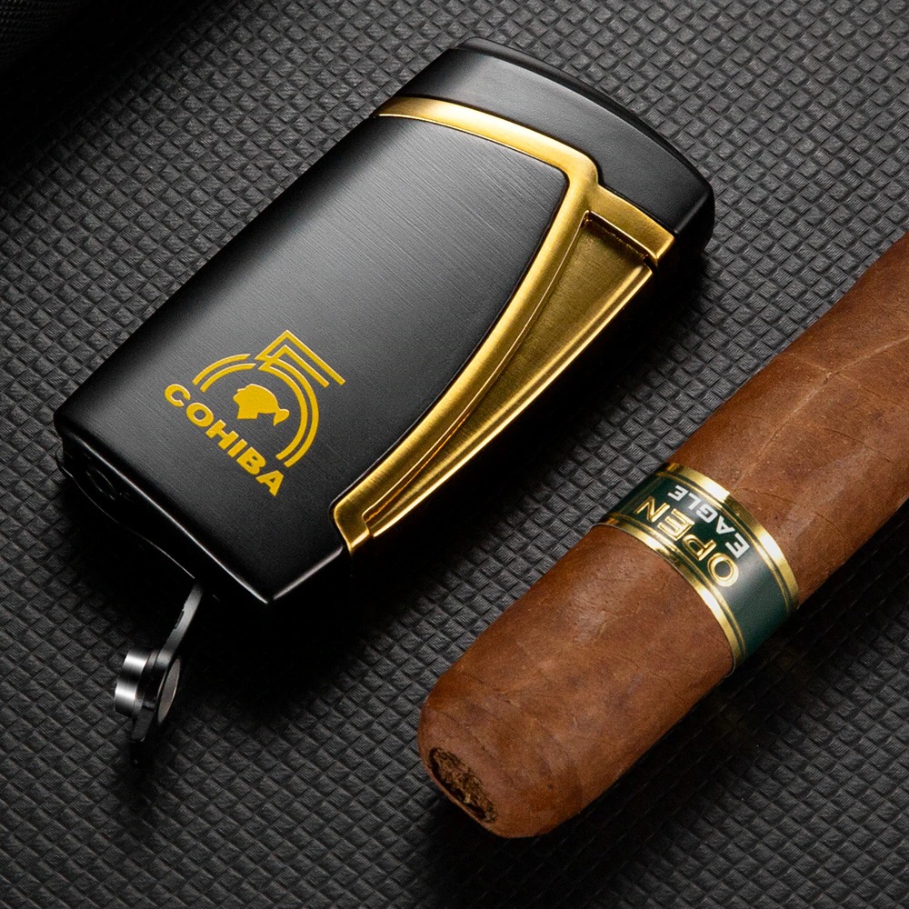 Bật lửa khò 2 tia Cohiba kèm đục H177