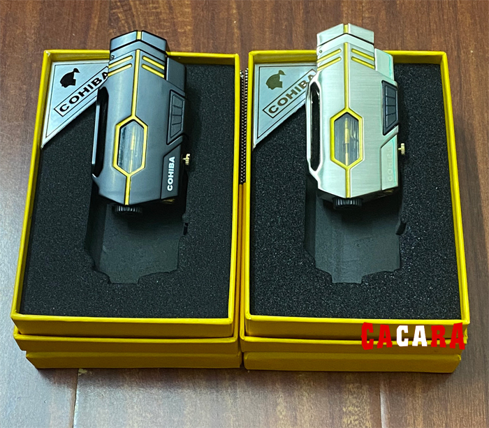 Bật lửa 2 tia kèm đục Cohiba COB-160