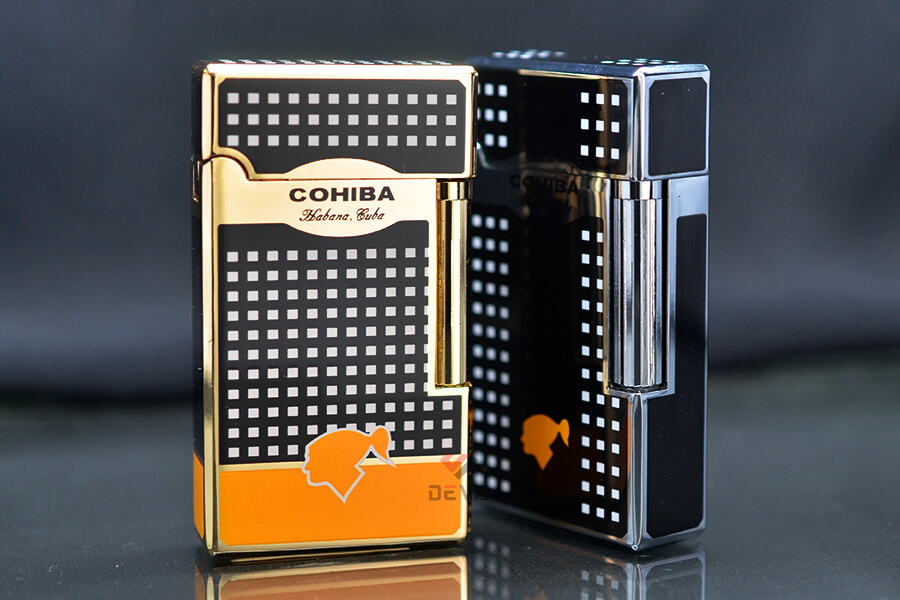 Bật Lửa Khò 1 Tia Kèm Đục Cohiba Đánh Đá COB-169