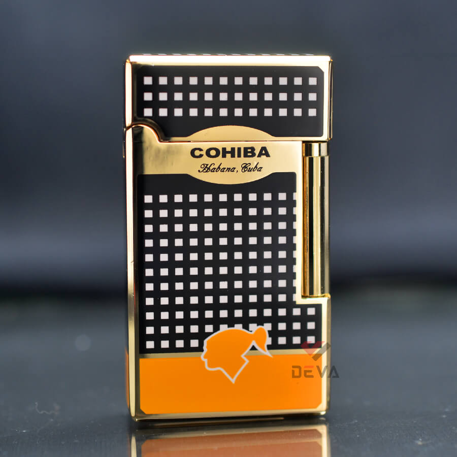 Bật Lửa Khò 1 Tia Kèm Đục Cohiba Đánh Đá COB-169