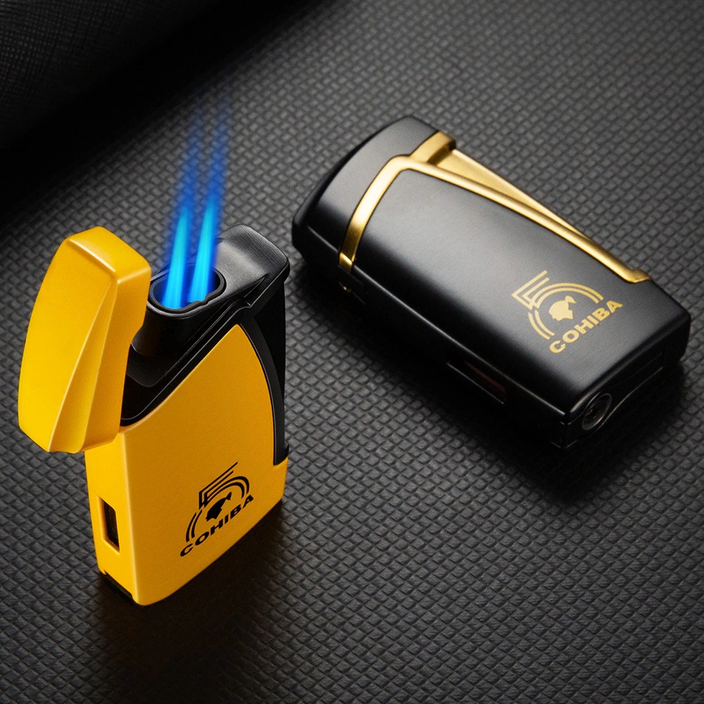 Bật lửa khò 2 tia Cohiba kèm đục H177